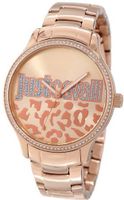 Just Cavalli R7253127507 Huge Rose Gold Ion-Plated Coated Stainless Steel Swarovski Crystal
