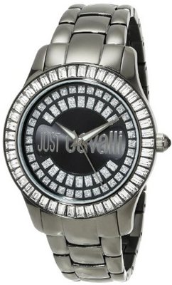 Just Cavalli R7253169125 Ice Round Stainless Steel Swarovski Crystal Luminous