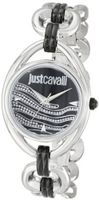 Just Cavalli R7253182506 Drop Stainless Steel Black Dial Crystal