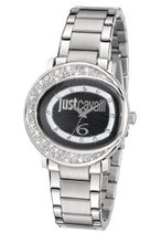 Just Cavalli R7253186501 Lac Stainless Steel Black Dial Swarovski Crystal
