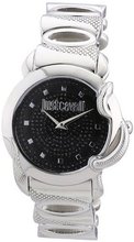 Just Cavalli R7253576502 Eden Round Stainless Steel Black Pave Dial