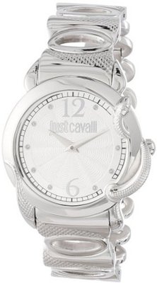 Just Cavalli R7253576503 Eden Round Stainless Steel Silver Guilloche Dial