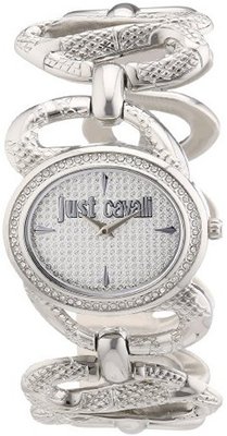 Just Cavalli R7253577503 Sinuous Stainless Steel Oval Swarovski Crystal