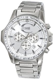 Just Cavalli R7273693015 Actually Stainless Steel Chronograph 24-Hour Sub Dials