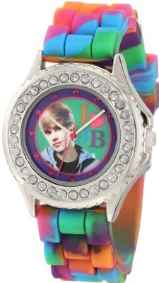 Justin Bieber Kids' JB1129 Tie-Dye Rubber Analog
