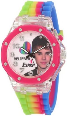 Justin Bieber Kids' JB1205 Tie Dye Strap with Flashing Dial