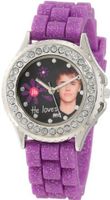 Justin Bieber Kids' JB1217 Glitter Purple Rubber