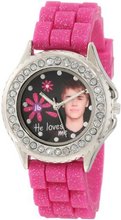 Justin Bieber Kids' JB1218 Glitter Fuschia Rubber