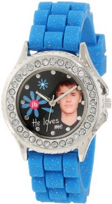 Justin Bieber Kids' JB1219 Glitter Blue Rubber