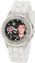 Justin Bieber Kids' JB1220 Glitter White Rubber