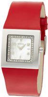 K&BROS 9153-3 Steel Squared Stainless Steel Red Leather