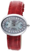 K&BROS 9158-3 Stainless Steel Red Leather