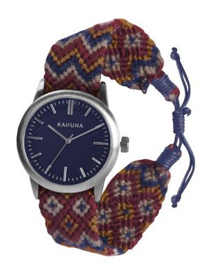 Kahuna KGF-0007G Navy Woven Fabric Friendship