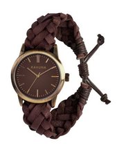 Kahuna KGF-0008G Tan Woven Leather Friendship