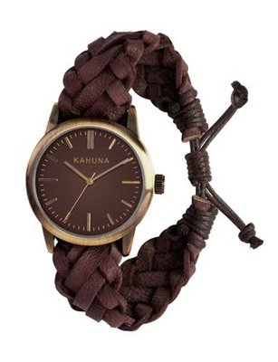 Kahuna KGF-0008G Tan Woven Leather Friendship