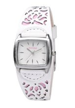 Kahuna KLS-0223L Ladies White and Pink Cuff