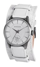 Kahuna KLS-0243L Ladies White Floral Pattern Strap