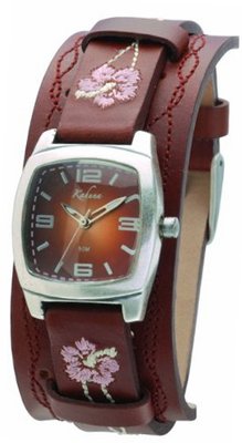 Kahuna KUS-0035L Ladies Brown Leather Cuff