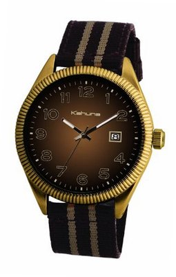 Kahuna KUS-0042G Gold Brown Canvas Strap