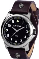 Kahuna KUS-0079G Black Brown Leather Cuff