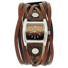 Kahuna Ladies Analogue Brown Multi Thong Leather Strap Fashion KLS-0265L