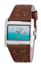 Kahuna Ladies Quartz with Blue Dial Analogue Display and Brown PU Strap KLS-0283L