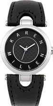 Karen Millen KM110B Ladies Black Leather