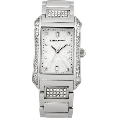Karen Millen KM111SM Ladies Silver Stone Set