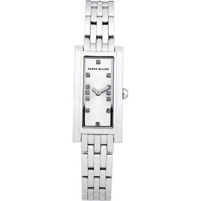 Karen Millen KM120SM Ladies Silver Stone Set