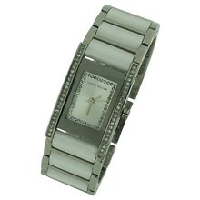 Karen Millen Ladies Stone Set Bezel & Dial Stainless Steel & Ceramic K121