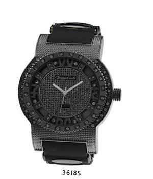 TRENDY FASHION Black/Black Bullet Band Silicon Strap , Hip-Hop Black Case, Black Dial BY FASHION DESTINATION
