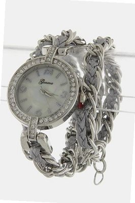 Trendy Fashion Chain and Leather Wrap By Fashion Destination