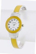 Trendy Fashion COLORED METAL CUFF WATCH By Fashion Destination