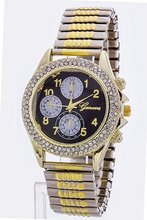 Trendy Fashion Contrast Chrono Style Stretch Bracelet By Fashion Destination