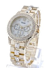 Trendy Fashion CRYSTAL CASE BRACELET WATCH By Fashion Destination