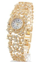 Trendy Fashion CRYSTAL FILIGREE BRACELET WATCH By Fashion Destination