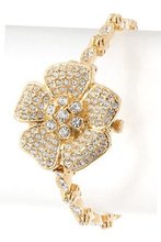 Trendy Fashion CRYSTAL FLOWER CASE WATCH By Fashion Destination