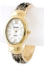 Trendy Fashion CRYSTAL PRINT CUFF WATCH By Fashion Destination