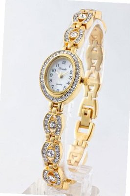 Trendy Fashion CRYSTAL STUDDED BRACELET WATCH By Fashion Destination