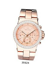 TRENDY FASHION Rose Gold Metal Band with Rose Gold Dial BY FASHION DESTINATION