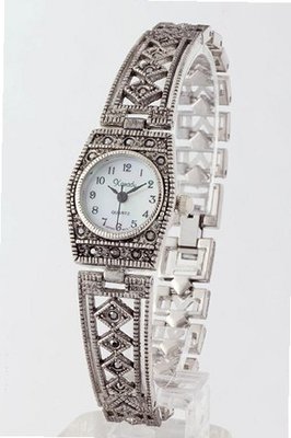 uKarmas Canvas Trendy Fashion MARCASITE BRACELET WATCH By Fashion Destination 