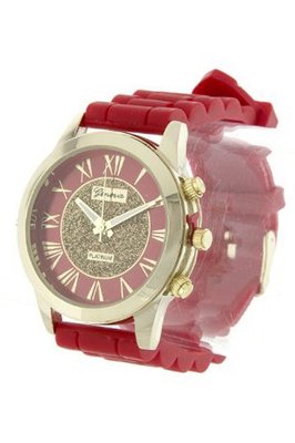 uKarmas Canvas Trendy Fashion ROMAN NUMERALS GLITTERED CASE WATCH By Fashion Destination 