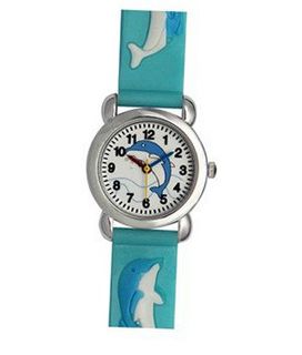 uKarmas Canvas TRENDY FASHION Sky Blue Kids w/ Dolphin Design BY FASHION DESTINATION 