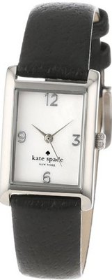 kate spade new york 1YRU0045 Black Leather Strap Stainless Cooper