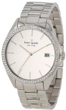 kate spade new york 1YRU0101 Large Stainless Seaport Crystal Bezel
