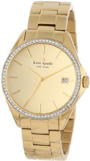 kate spade new york 1YRU0102 Large Gold Seaport Crystal Bezel