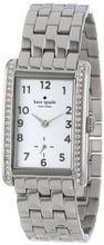 kate spade new york 1YRU0119 Large Stainless Cooper Crystal Bezel