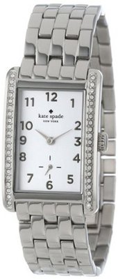 kate spade new york 1YRU0119 Large Stainless Cooper Crystal Bezel