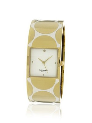 Kate Spade New York 1YRU0142 Delacorte Gold Tone/White Stainless Steel
