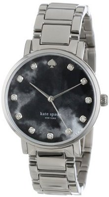 kate spade new york 1YRU0214 Stainless Bracelet Grey Tort Dial